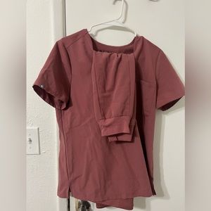 Figs scrub set in rose quartz